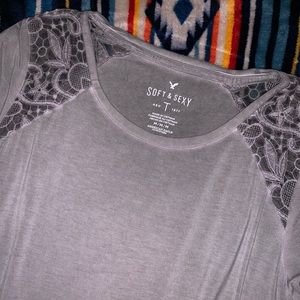 American Eagle Lace Tee